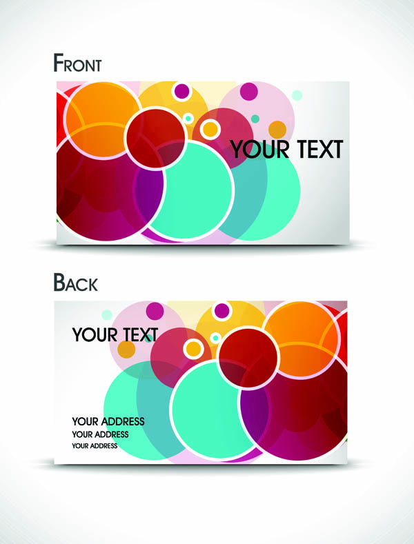 free vector Brilliant Business Card Template - Vector Material Beautiful Cards Bright